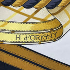 Hermes Scarf Silk Carre 90 Grande Tenue Horse Attire Black — view 8