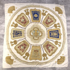 Hermes Carre 90 Poste Et Cavalerie Scarf Gold Silk — view 2