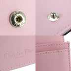 Christian Dior Card Case Cannage Leather Black Pink Business Holder Small — view 6