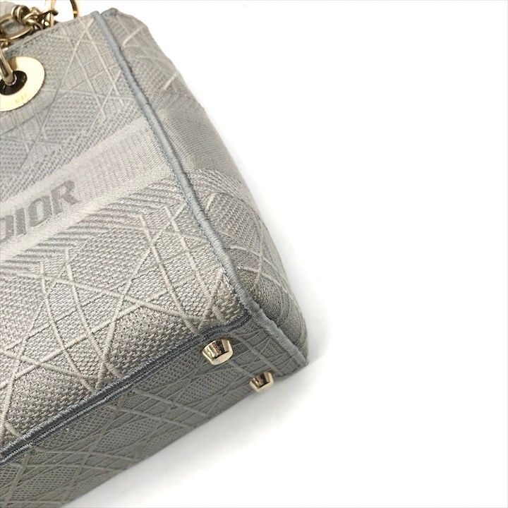 Dior Lady Delight Cannage 2-Way Bag Gray — view 5