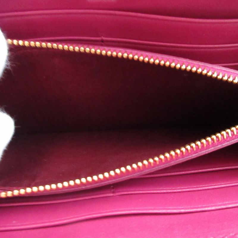 Prada Quilted Nylon Pink L Shaped Zipper Long Wallet 1042 — view 4