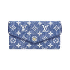 Louis Vuitton Monogram Jacquard Denim Portefeuille Sarah Wallet