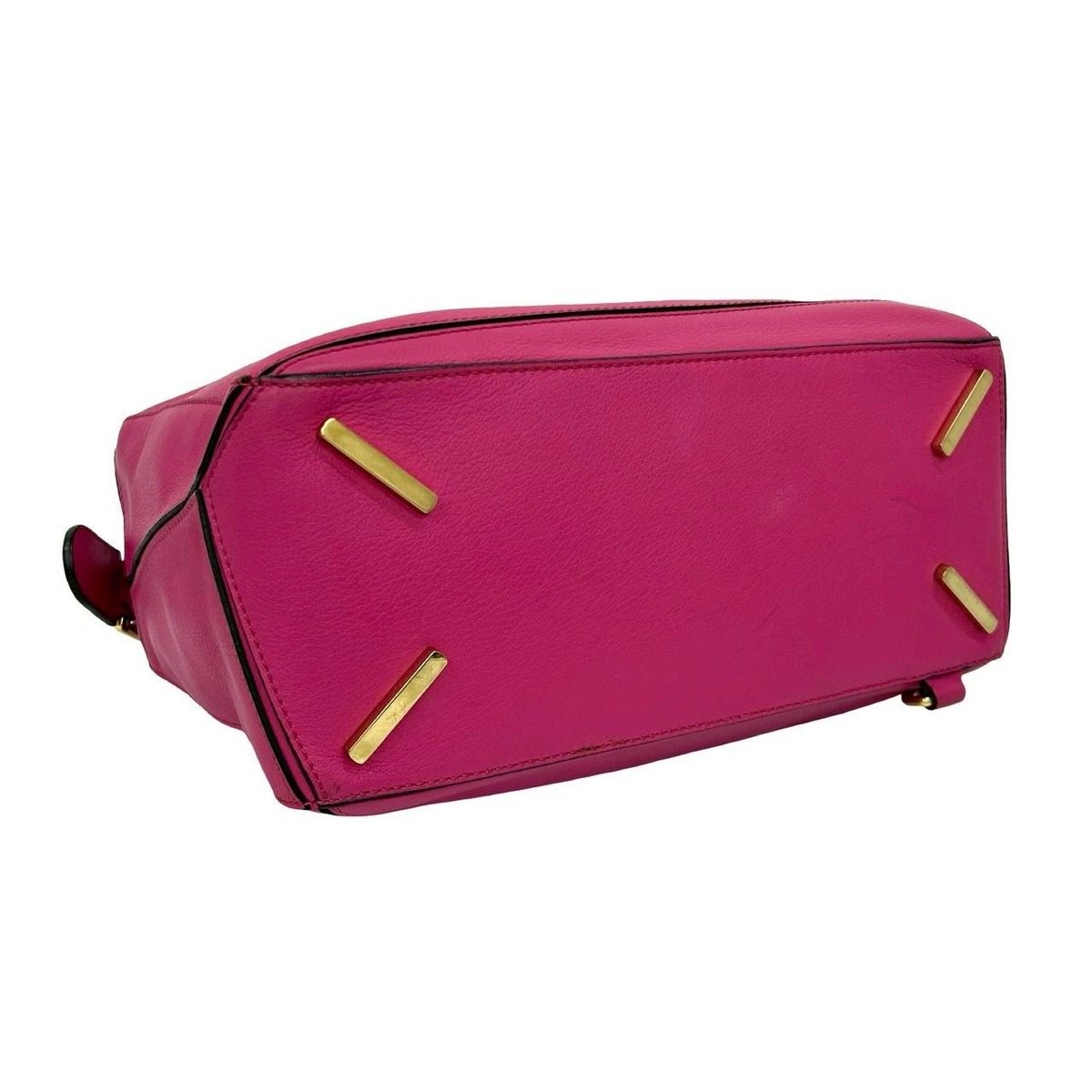 Loewe Puzzle Anagram Logo Leather 2-Way Mini Boston Bag Pink — view 7