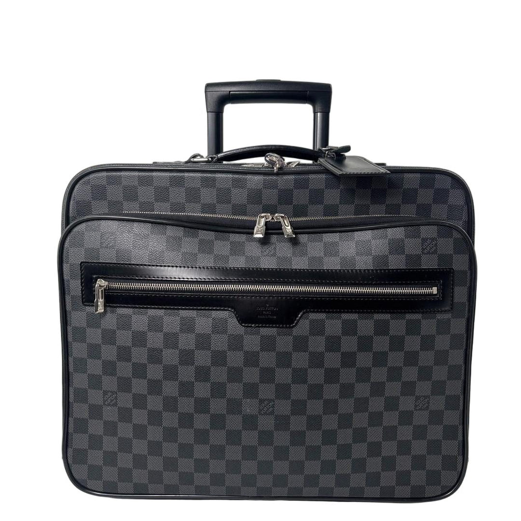 Louis Vuitton Damier Graphite Pilot Case Carry Travel Bag