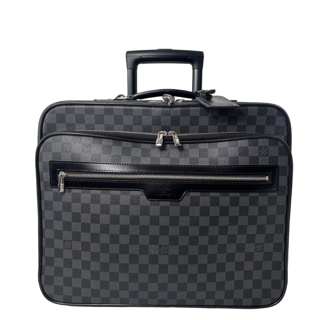 Louis Vuitton Damier Graphite Pilot Case Carry Travel Bag