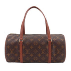 Louis Vuitton Monogram Papillon 30 Hand Bag Gold