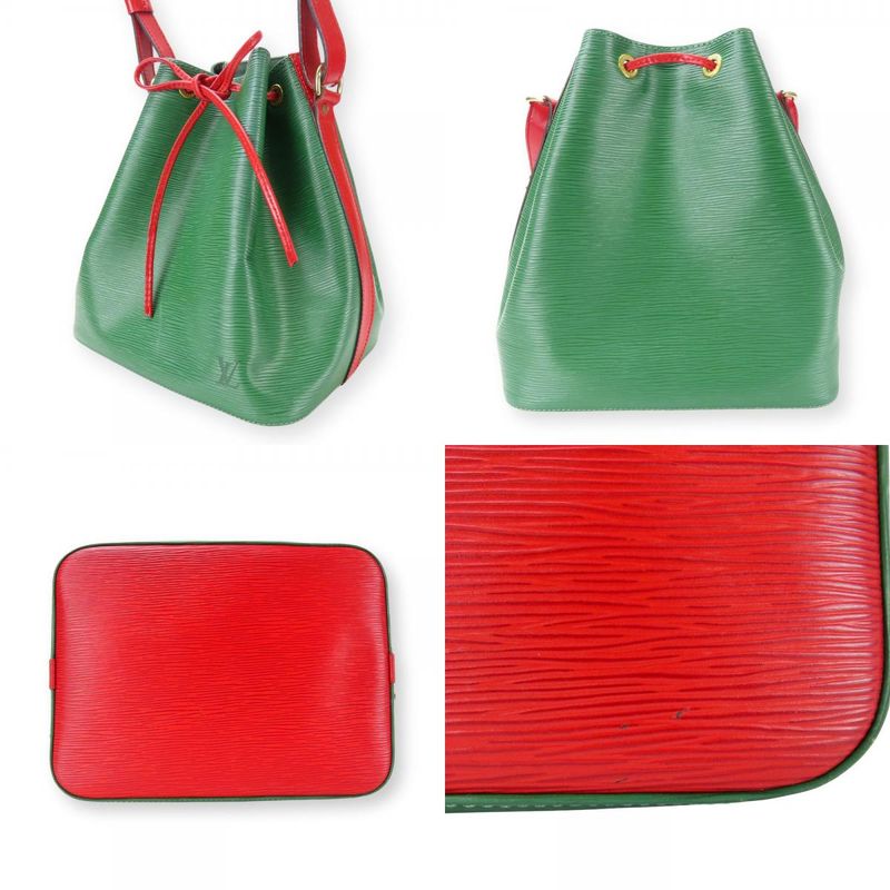 Louis Vuitton Shoulder Bag Petite Noe Epi Leather Green Red — view 2