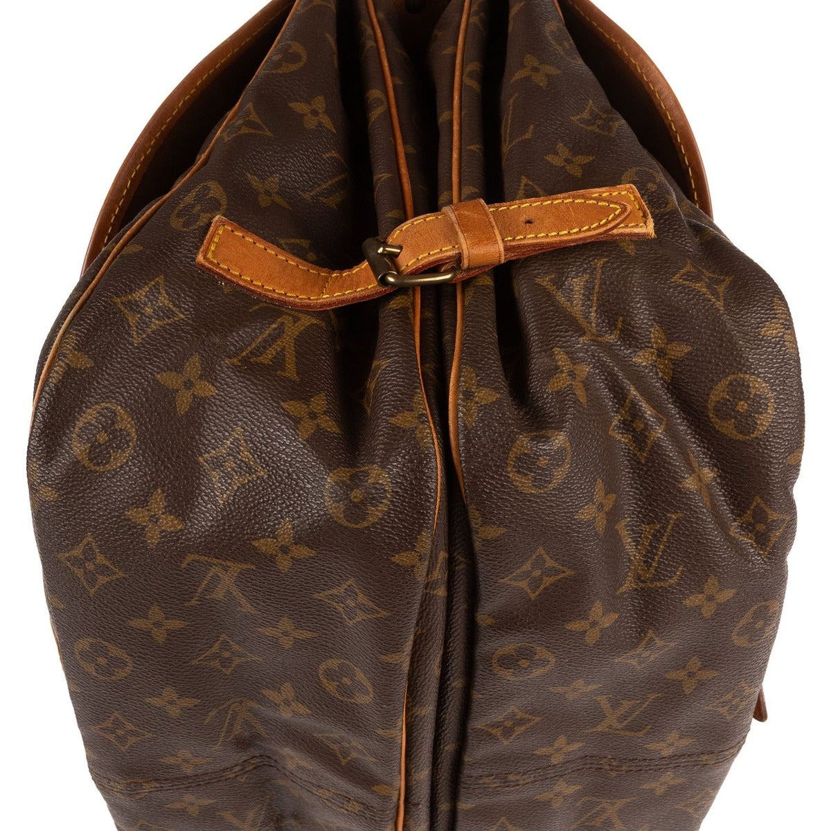 Louis Vuitton Saumur Brown Monogram Canvas Shoulder Bag — view 7