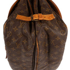 Louis Vuitton Saumur Brown Monogram Canvas Shoulder Bag — view 8