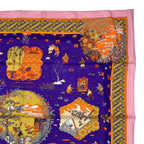 Hermes Carre 90 Large Scarf 100% Silk Ballade de Heian in the Garden — view 4