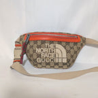 Gucci North Face Collaboration GG Canvas Belt Bag Orange