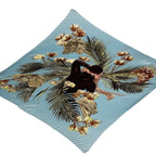 Hermes Scarf Pleated Turbans Des Reines Queen's Turban Blue — view 4