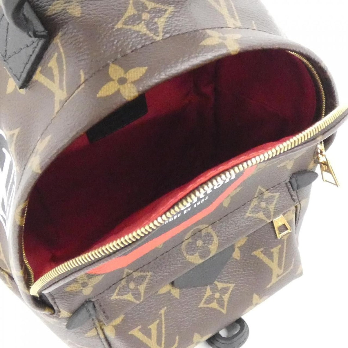 Louis Vuitton Monogram World Tour Palm Springs Backpack Mini Sac Brown Marron — view 6
