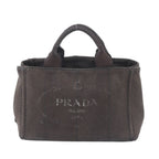Prada Canapa Handbag Tote Black