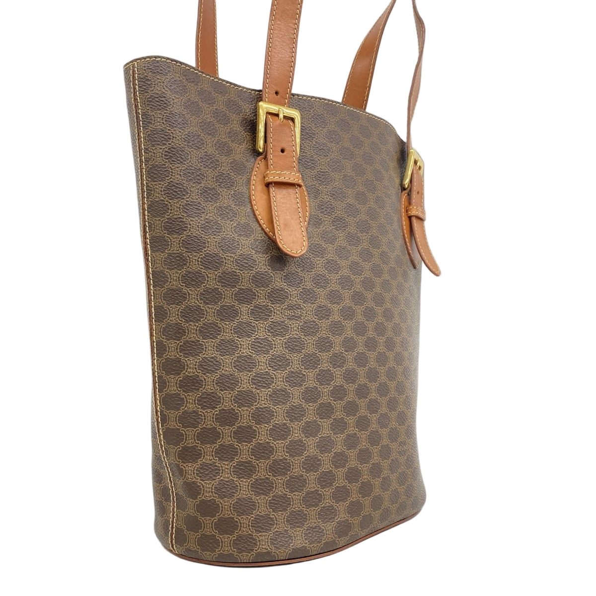 Celine Tote Macadam Brown Gold — view 2