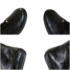 Louis Vuitton All Leather Boots Monogram Black 5 Lace Up — view 8