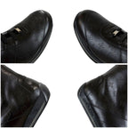 Louis Vuitton All Leather Boots Monogram Black 5 Lace Up — view 9