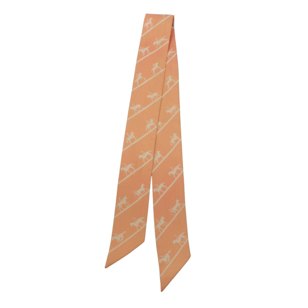 Hermes Twirle Allure Silk Orange Scarf