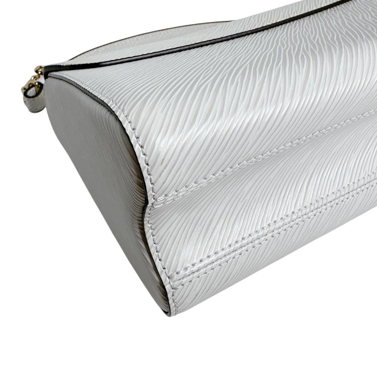 Louis Vuitton Epi Leather Twist MM Bron Shoulder Bag White — view 8