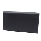 Hermes Kelly Wallet Long to Go Black Silver Epsom Shoulder Bag — view 2