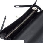 Hermes Kelly Wallet Long to Go Black Silver Epsom Shoulder Bag — view 5