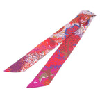 Hermes Twilly Multicolor Silk Dans Un Jardin Anglais Scarf