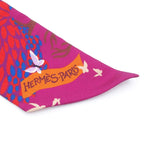 Hermes Twilly Multicolor Silk Dans Un Jardin Anglais Scarf — view 3