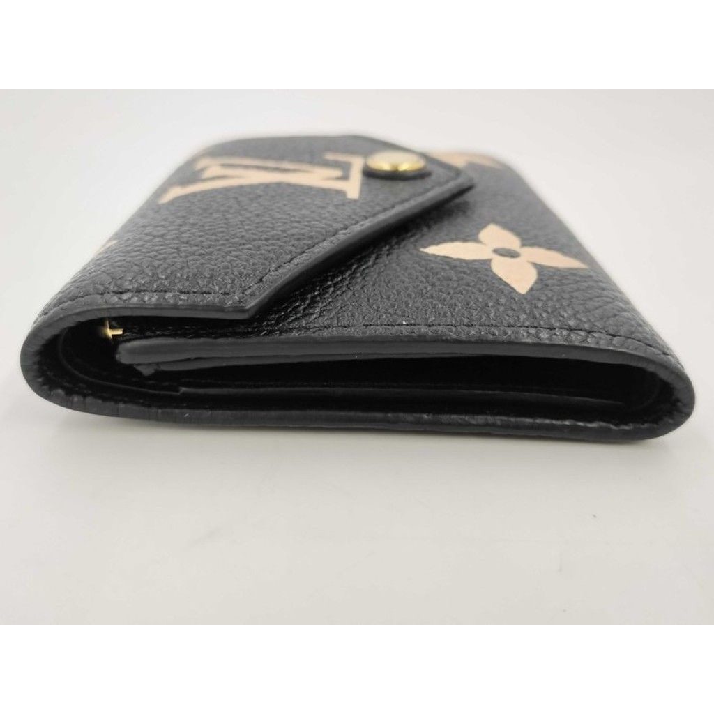Louis Vuitton Trifold Wallet Victorine Black Beige Bicolor Monogram Empreinte — view 5