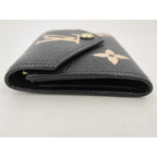 Louis Vuitton Trifold Wallet Victorine Black Beige Bicolor Monogram Empreinte — view 5