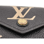 Louis Vuitton Trifold Wallet Victorine Black Beige Bicolor Monogram Empreinte — view 7