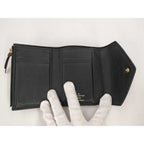 Louis Vuitton Trifold Wallet Victorine Black Beige Bicolor Monogram Empreinte — view 8