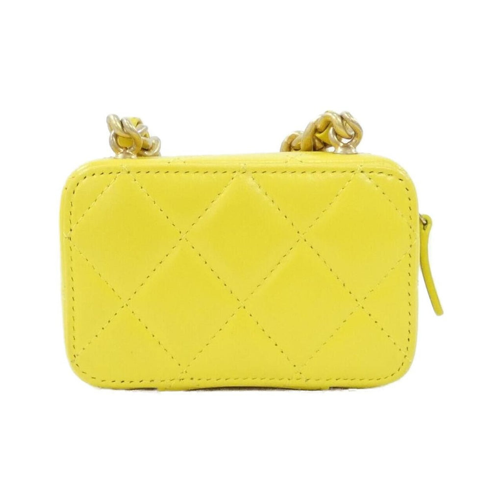 Chanel Chain Clutch Yellow — view 2