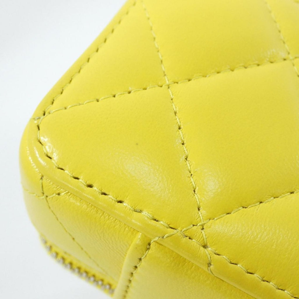 Chanel Chain Clutch Yellow — view 5