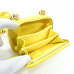 Chanel Chain Clutch Yellow — view 8