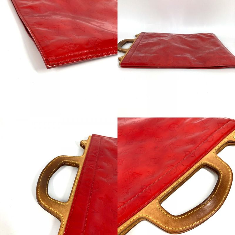 Louis Vuitton Handbag Stanton Monogram Vernis Red — view 8