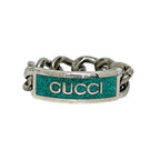 Gucci Ring Silver Green Never — view 4