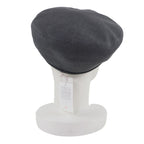 Hermes Cotton Cowhide Sante Honore Series Button Piping Cow Leather Beret Gray — view 5
