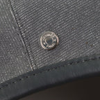 Hermes Cotton Cowhide Sante Honore Series Button Piping Cow Leather Beret Gray — view 9