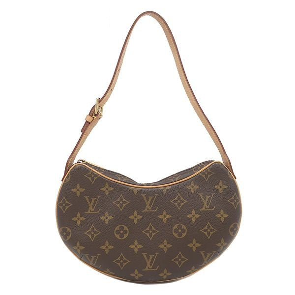 Louis Vuitton Shoulder Bag Pochette Croissant Monogram Canvas Gold Brown