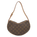 Louis Vuitton Shoulder Bag Pochette Croissant Monogram Canvas Gold Brown