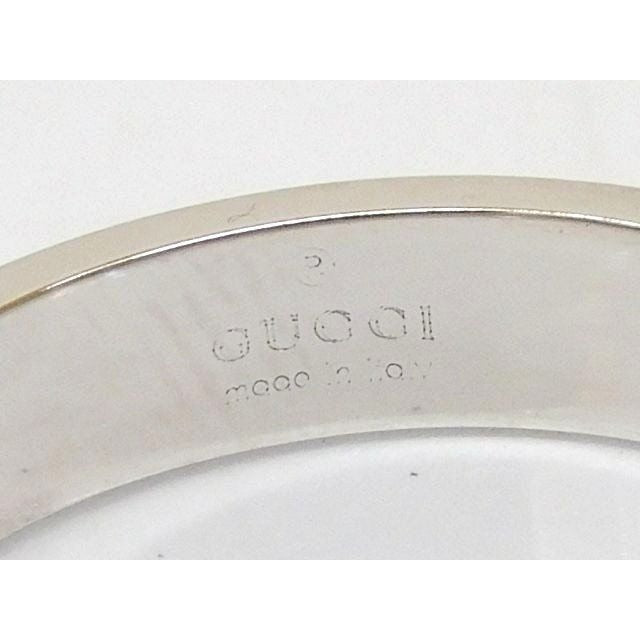 Gucci 145 Iconic Ring 18K White Gold Togo Vintage — view 3