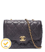 Chanel Chain Shoulder Bag Single Flap Mini Quilted Caviar Leather