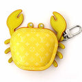 Louis Vuitton Bag Charm Club Key Holder Accessory Case Crab Jaune