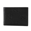 Gucci GG Embossed Bifold Cuff Black Billfold