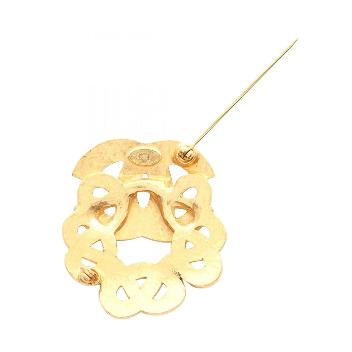 Chanel Brooch CC Logo — view 2