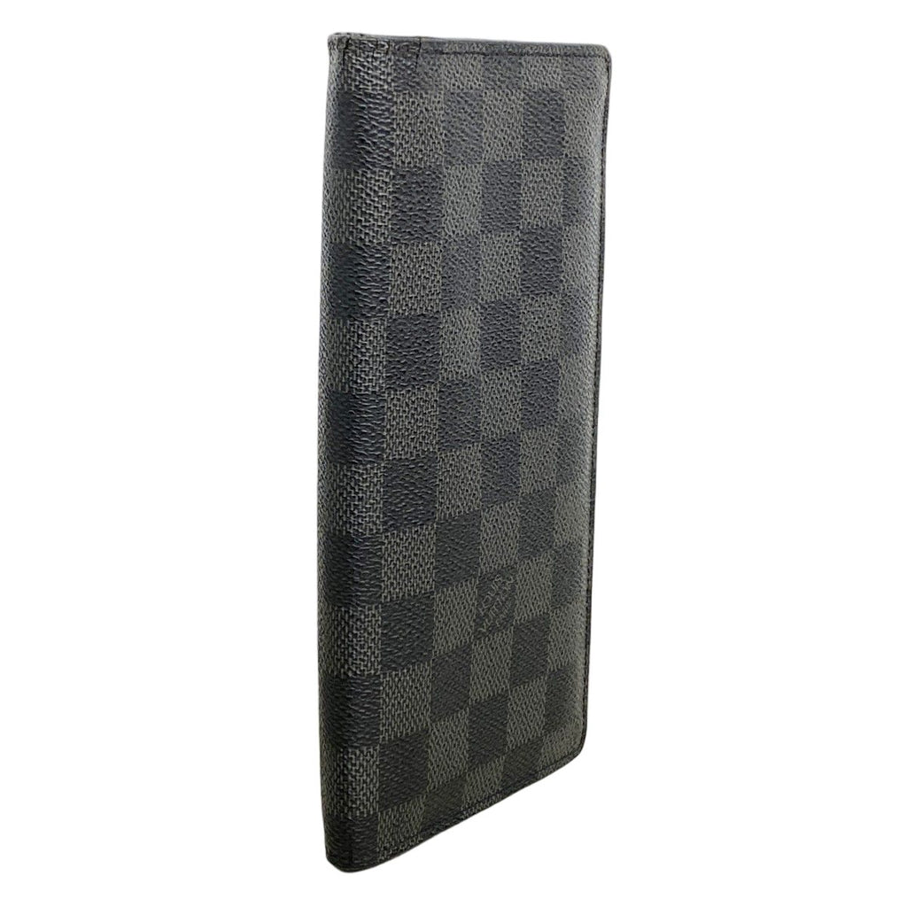 Louis Vuitton Wallet Damier Graphite Portefeuille Brazza Black — view 2