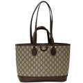 Gucci GG Supreme Petit Marmont Tote Brown Shoulder Bag