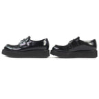 Prada Brushed Leather Loafers Shoes Thick — view 2