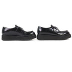 Prada Brushed Leather Loafers Shoes Thick — view 3