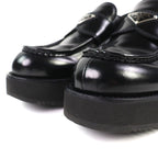 Prada Brushed Leather Loafers Shoes Thick — view 4